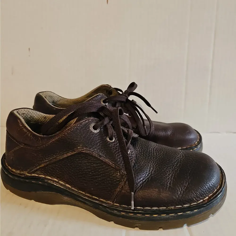 Dr. Doc Martens Men’s 11194 Brown Lace Up Oxford Casual Leather Shoes Size 8